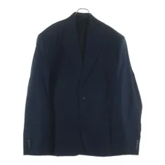 BALENCIAGA (バレンシアガ) NAVY OVERSIZED SINGLE-BREASTED CREASE EFFECT BLAZER ネイビー オーバーシルエット シングルジャケット ブラック 661434 TKT03のサムネイル