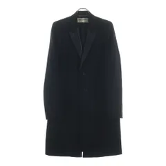 SAINT LAURENT PARIS (サンローランパリ) 13AW エディ期 レザーラペル付き ウールチェスターコート ブラック 326917 Y863Bのサムネイル