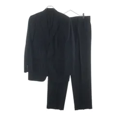 GIORGIO ARMANI (ジョルジオアルマーニ) ストライプ セットアップスーツ ジャケット スラックス ダークネイビーのサムネイル