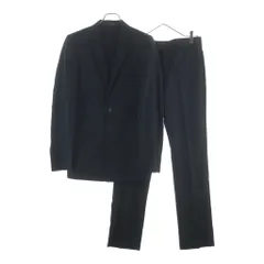 GIVENCHY (ジバンシィ) ストライプ ノッチドラペル ウール 2B シングルテーラードジャケット スラックスパンツ ブラック セットアップ GV1R2/06GV08のサムネイル