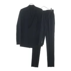GIVENCHY (ジバンシィ) ピークドラペル ウール ダブルテーラードジャケット スラックスパンツ ブラック セットアップ GVP1G28/06GVP08のサムネイル