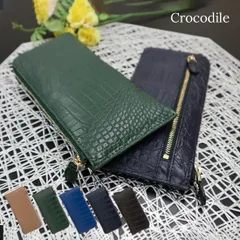 クロコダイル 長財布 マット ワニ革 本革 財布 L字ファスナー 公式 RODANIA ロダニア RDOC7165 開運 金運 財布のサムネイル