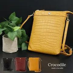 マットクロコダイル ポシェット ワニ革 ショルダーバッグ レディース RODANIA ロダニアのサムネイル
