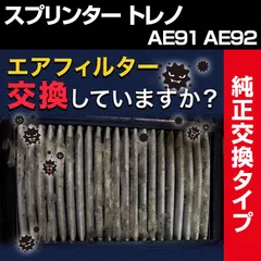 エアフィルター スプリンター トレノ AE91 AE92 (純正品番 17801-74020) エアクリーナー【c1780174020-10020】 開封済 未使用品 【VS-ONE】