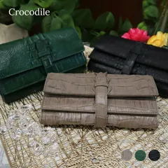 決算特価1万円 ホーンバック クロコダイル 長財布 ワニ革 本革 RODANIA ロダニア 開運 金運 財布のサムネイル