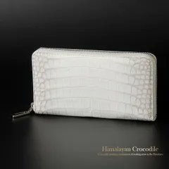 ヒマラヤ クロコダイル ラウンドファスナー長財布 高級一枚革仕立て RODANIA ロダニア 開運 金運 高級特選のサムネイル