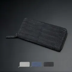 ヌバック クロコダイル ラウンドファスナー長財布 オーガナイザー RDOC236 RODANIA ロダニア 高級特選のサムネイル