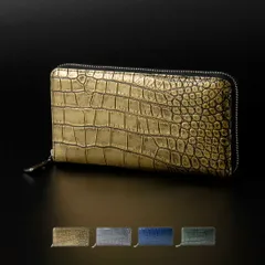クロコダイル 手染め メタルカラー ワニ革 長財布 メンズ レディース RODANIA ロダニア RDOC50689 高級特選 高級メンズのサムネイル