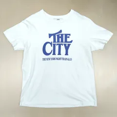ジャーナルスタンダードレリューム CITYロゴTEE Tシャツ 白 青 THE CITY JOURNAL STANDARD relume レディース Fサイズ アメカジ カジュアル 半袖 綿100 古着 トップス 品番24-070-462-8204-2-0のサムネイル