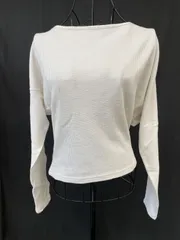 JEANASIS　ワッフル長袖Tシャツ　ロングTシャツ　ボートネック　ジナーシスのサムネイル