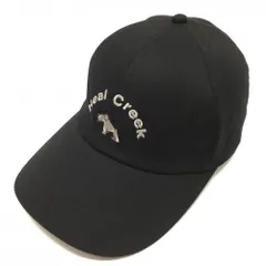 【超美品】ヒールクリーク キャップ 黒 ロゴ刺しゅう  レディース 40 ゴルフウェア Heal Creekのサムネイル