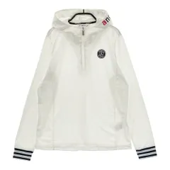 サイズ：M AND PER SE アンパスィ  フード付 長袖Tシャツ  ホワイト系 [240101743039] ゴルフウェア レディース ストストのサムネイル
