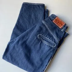 mina perhonen ミナペルホネン always ロールアップデニム 定価3.5万 綿 コットン 麻 リネン 日本製 / made in JAPANのサムネイル