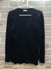 【B5-42】◇ Ballsey タグ表示サイズS 長袖カーディガン　ブラック（ラメ入り）のサムネイル