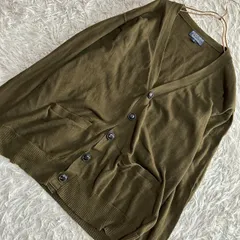 POLO JEANS カーディガン カーキ M カジュアル 着回し シンプルのサムネイル