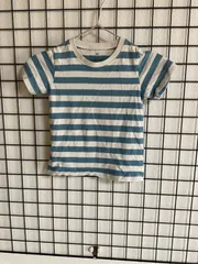 無印良品　キッズ　半袖ボーダーTシャツ　110サイズのサムネイル