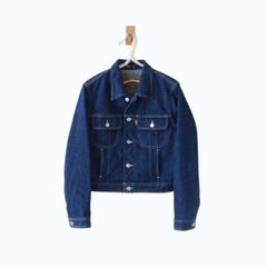 アニエスべー デニムジャケット ジージャン フランス製 濃紺 レディース 0 （w-2620617）