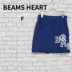 BEAMS HEART ラップ風ロゴスウェットミニスカート 古着 Fのサムネイル