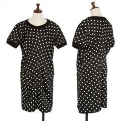 ジュンヤワタナベコムデギャルソンJUNYA WATANABE COMME des GARCONS ポリドットプリントワンピース 黒オフM位のサムネイル