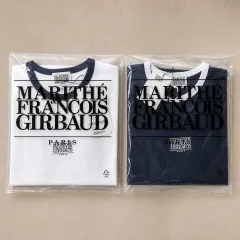 マリテフランソワジルボー バイカラー リンガー 半袖Tシャツ ホワイト/ネイビーのサムネイル
