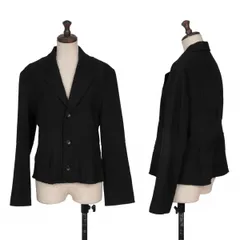 トリココムデギャルソンtricot COMME des GARCONS ウール切替ジャケット 黒S位のサムネイル