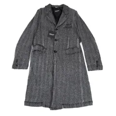 コムデギャルソン オムドゥCOMME des GARCONS HOMME DEUX 製品加工ウールチェスターコート グレーXLのサムネイル