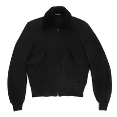 ワイズフォーメンY's for men アンゴラ混ファーカラージップブルゾン 黒2のサムネイル