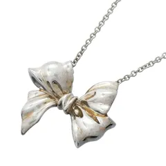 【6jgb0477-k】ティファニー ネックレス リボン シルバー925【中古】レディースのサムネイル