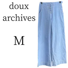 ★超美品 doux archives ドゥアルシーヴ ブルー ロング デニム・ジーンズ（その他） Mのサムネイル