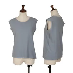 イッセイミヤケ エーポックISSEY MIYAKE A-POC カッティングノースリーブストレッチトップス 水色2のサムネイル