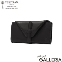 クレドラン 財布 レディース CLEDRAN 長財布 ブランド 大容量 レザー 本革 革 牛本革 カウレザー かぶせ 大人 小銭入れ 見やすい おしゃれ ギャルソン 日本製 NOUVE POINT LONG WALLET CL-4016 BLACKのサムネイル