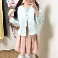 ヴィンテージ ミント ツイード ジャケット 姫ギャル ラテ ギークシック stc リズリサのサムネイル