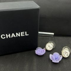 CHANEL カメリア バングル パープル クリア - メルカリ