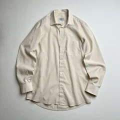 80s SPAIN Ermenegildo Zegna　無地　胸ポケット　長袖シャツ　38　古着のサムネイル