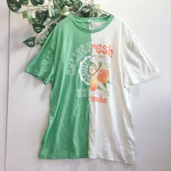 良品✨ フルーツ プリント 半袖 Tシャツ グリーン オーバーサイズのサムネイル