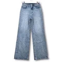 anuans アニュアンス Wide leg denim ワイドレッグデニム デニムパンツ ジーンズ 青 ライトブルー 2 レディース 通年 ゴーゴー古着マルイ北千住店 19 No.2739のサムネイル