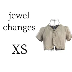 ★美品 jewel changes ジュエルチェンジズ グレー 半袖 カーディガン・ボレロ・アンサンブル XS (SS)のサムネイル