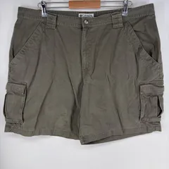 古着 コロンビア Columbia パンツ カーゴ ワンポイントロゴ ショートパンツ ジップ 大きいサイズ サイドポケット w42  グレー系 メンズのサムネイル