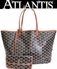 ゴヤール GOYARD サンルイPM トートバッグ PVC×レザー ブラック 【75517】のサムネイル