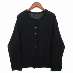 グリーンレーベルリラクシング ユナイテッドアローズ green label relaxing シアー ポコポコ クルーネック カーディガン 長袖 ブラック 黒 2024SSのサムネイル