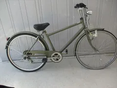 F325★整備済み★完成車発送★中古シティ自転車【アサヒ　イノベーションファクトリー　カーキ　26インチ】のサムネイル