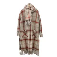 MAX&CO.(マックス&コー) コート サイズM レディース美品  - グレーベージュ×ブラウン×マルチ 長袖/チェック柄/冬のサムネイル