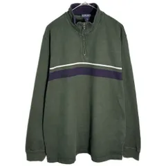 LANDS' END ランズエンド ハーフジップ スウェット グリーン(メンズ L)中古 古着 Y6653のサムネイル