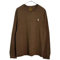 Polo by Ralph Lauren ポロ ラルフローレン ワンポイントロゴ 長袖Ｔシャツ ブラウン(メンズ M)中古 古着 Y6696のサムネイル