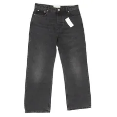 AMI PARIS アミパリス HTR450 DE0124 cotton large fit jeans ブラックライトデニム ラージフィット ジーンズ デニムパンツ ブラック系 30【極上美品】【中古】のサムネイル