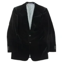 RING JACKET リングジャケット ベロア テーラード ジャケット ブラック系 48【中古】のサムネイル