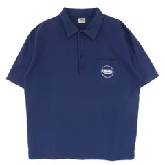 TENDERLOIN テンダーロイン 18SS T-WORK POLO サークルロゴプリント ワーク 半袖 ポロシャツ ネイビー系 XL【中古】のサムネイル