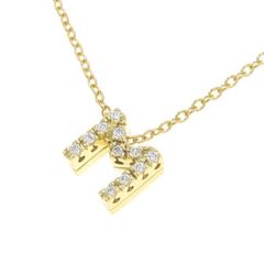 ノジェス +N（NOJESS）K10 ゴールド イニシャルM ネックレス - メルカリ