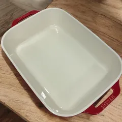 STAUB　レクタンギュラーディッシュ　赤　レッド　横36cmのサムネイル