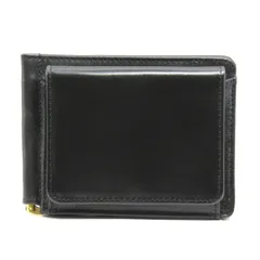 美品 GLENROYAL グレンロイヤル マネークリップ ブライドル 03-6164 MONEY CLIP WITH COIN POCKET 小銭入れ付 ブラック 黒 61006081のサムネイル